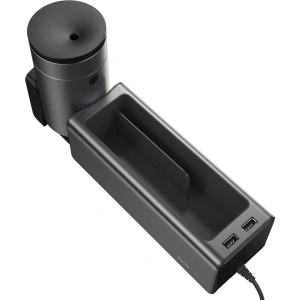 Wholesale Baseus Deluxe Metal car organizer with cup holder, 2x USB charge (black) - BSU1771BLK - {ean13} - Hurt