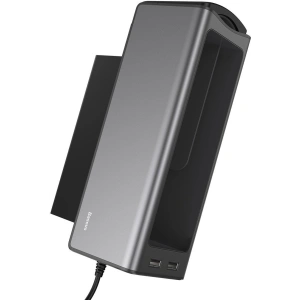 Hurtownia GSM - Baseus Deluxe Metalowy organizer samochodowy z uchwytem na kubek, 2x ładowanie USB (czarny) - BSU1771BLK - {ean13} - Hurt