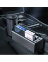 Wholesale Baseus Deluxe Metal car organizer with cup holder, 2x USB charge (black) - BSU1771BLK - {ean13} - Hurt