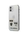 Karl Lagerfeld KLHCP12SCKTR Apple iPhone 12 mini hardcase Transparent Karl & Choupette