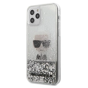 Hurtownia GSM - Etui Karl Lagerfeld KLHCP12SGLIKSL Apple iPhone 12 mini srebrny/silver hardcase Ikonik Liquid Glitter - KLD346SLV - {ean13} - Hurt