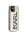 Etui Karl Lagerfeld KLHCP12SKLMLGR Apple iPhone 12 mini srebrny/silver hardcase Mirror Liquid Glitter Karl