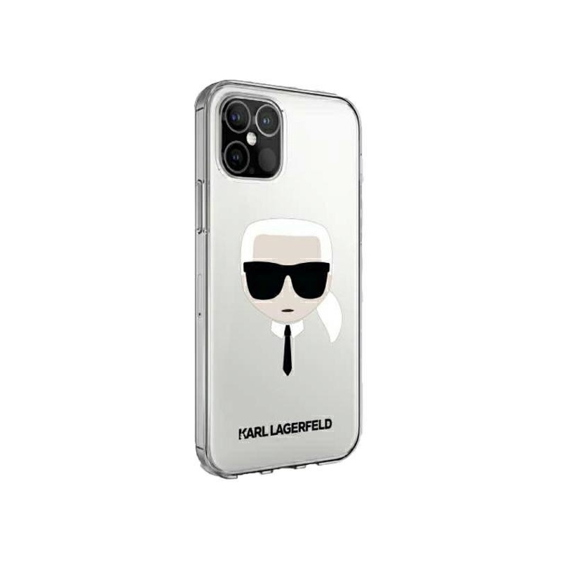 Karl Lagerfeld Distributor - 3700740482988 - KLD350CL - Karl Lagerfeld KLHCP12SKTR Apple iPhone 12 mini hardcase Transparent Karl`s Head - B2B homescreen