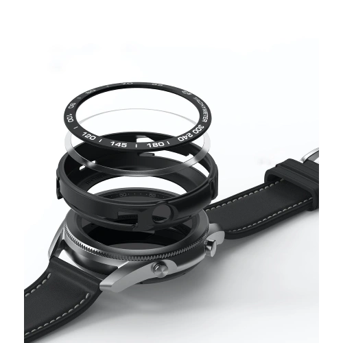 Etui Ringke Air Sports + nakładka Ringke Bezel Styling Samsung Galaxy Watch 3 45mm Black GW3-45-10