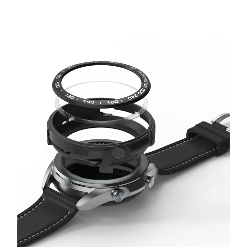 Etui Ringke Air Sports + nakładka Ringke Bezel Styling Samsung Galaxy Watch 3 41mm Black GW3-41-10