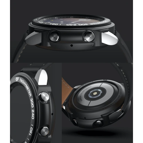 Etui Ringke Air Sports + nakładka Ringke Bezel Styling Samsung Galaxy Watch 3 41mm Black GW3-41-10