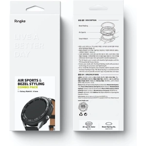 Hurtownia GSM - Etui Ringke Air Sports + nakładka Ringke Bezel Styling Samsung Galaxy Watch 3 41mm Schwarz GW3-41-10 - RGK1292BLK - {ean13} - Hurt