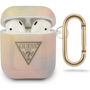 Etui Guess GUACA2TPUMCGG01 Apple AirPods cover różowy/pink Tie & Dye Collection