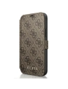 Wholesale Guess GUFLBKSP12L4GB Apple iPhone 12 Pro Max brown book 4G Charms Collection - GUE587BR - {ean13} - Hurt