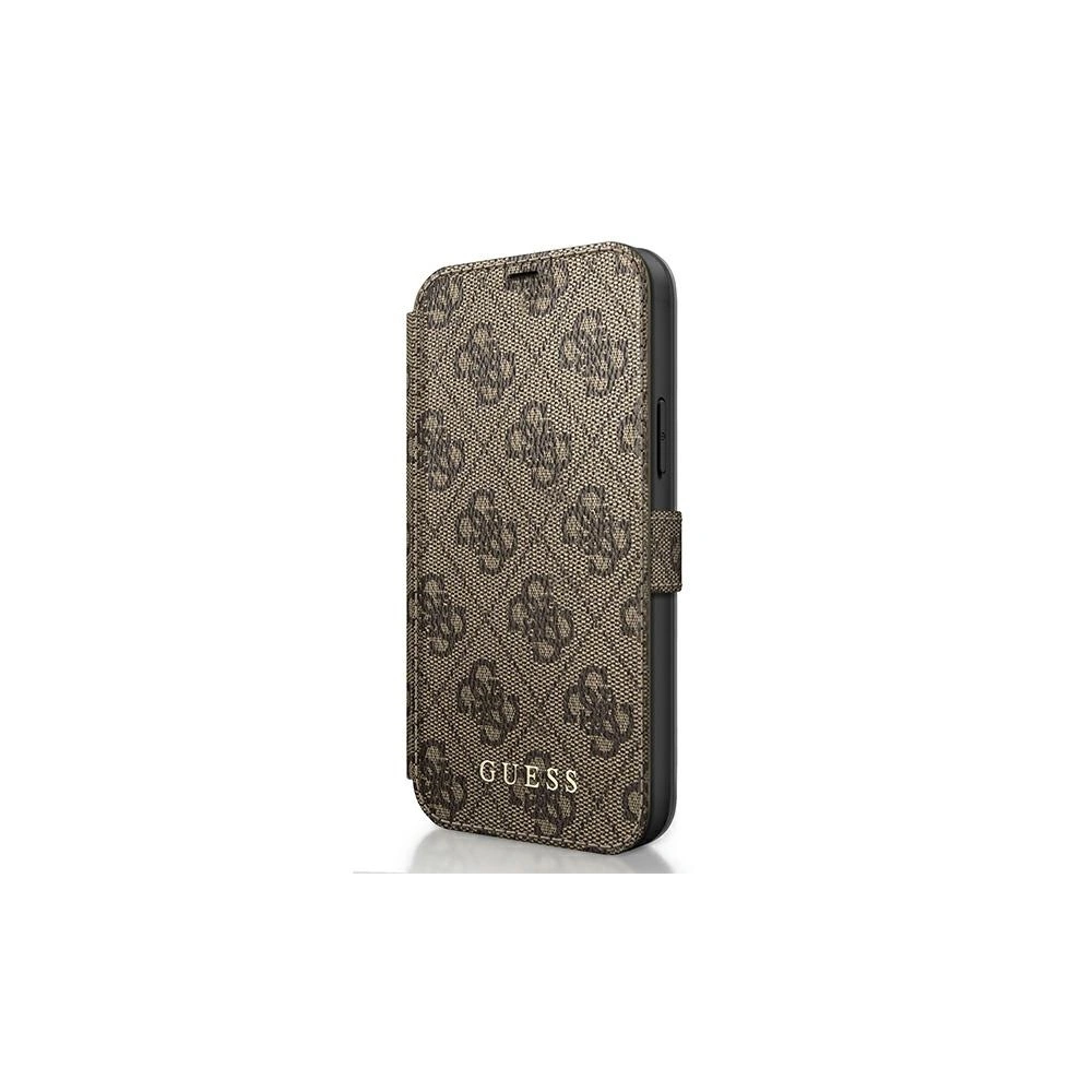 Hurtownia GSM - Etui Guess GUFLBKSP12L4GB Apple iPhone 12 Pro Max brązowy/brown book 4G Charms Collection - GUE587BR - {ean13} - Hurt