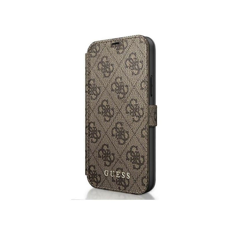 Hurtownia Guess - 3700740489642 - GUE589BR - Etui Guess GUFLBKSP12M4GB Apple iPhone 12/12 Pro brązowy/brown book 4G Charms Collection - B2B homescreen