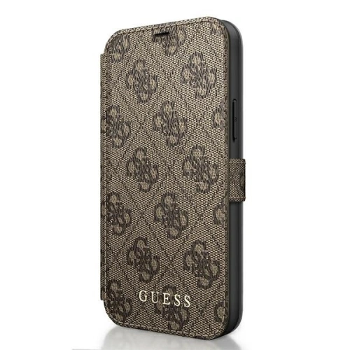 Hurtownia Guess - 3700740489642 - GUE589BR - Etui Guess GUFLBKSP12M4GB Apple iPhone 12/12 Pro brązowy/brown book 4G Charms Collection - B2B homescreen