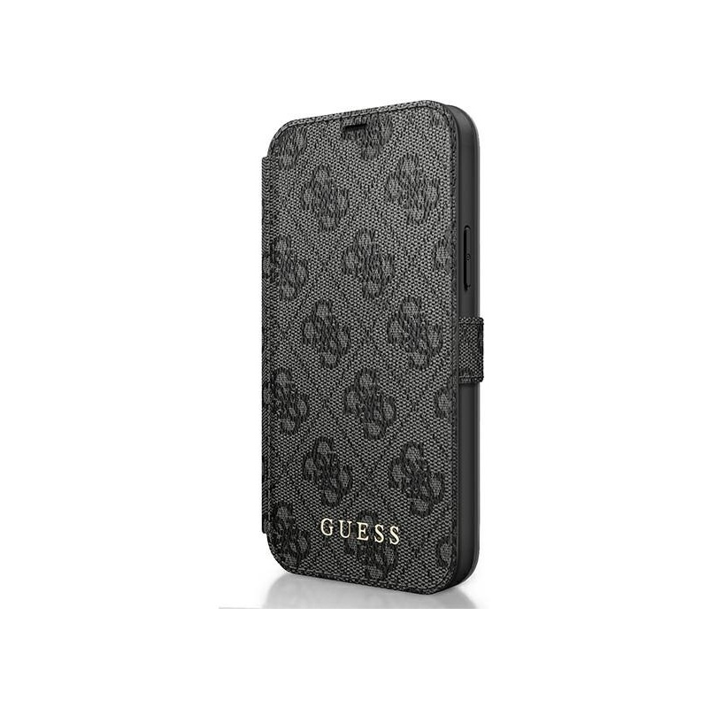 Hurtownia Guess - 3700740489673 - GUE590GRY - Etui Guess GUFLBKSP12M4GG Apple iPhone 12/12 Pro szary/grey book 4G Charms Collection - B2B homescreen