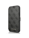 Guess GUFLBKSP12M4GG Apple iPhone 12/12 Pro grey book 4G Charms Collection