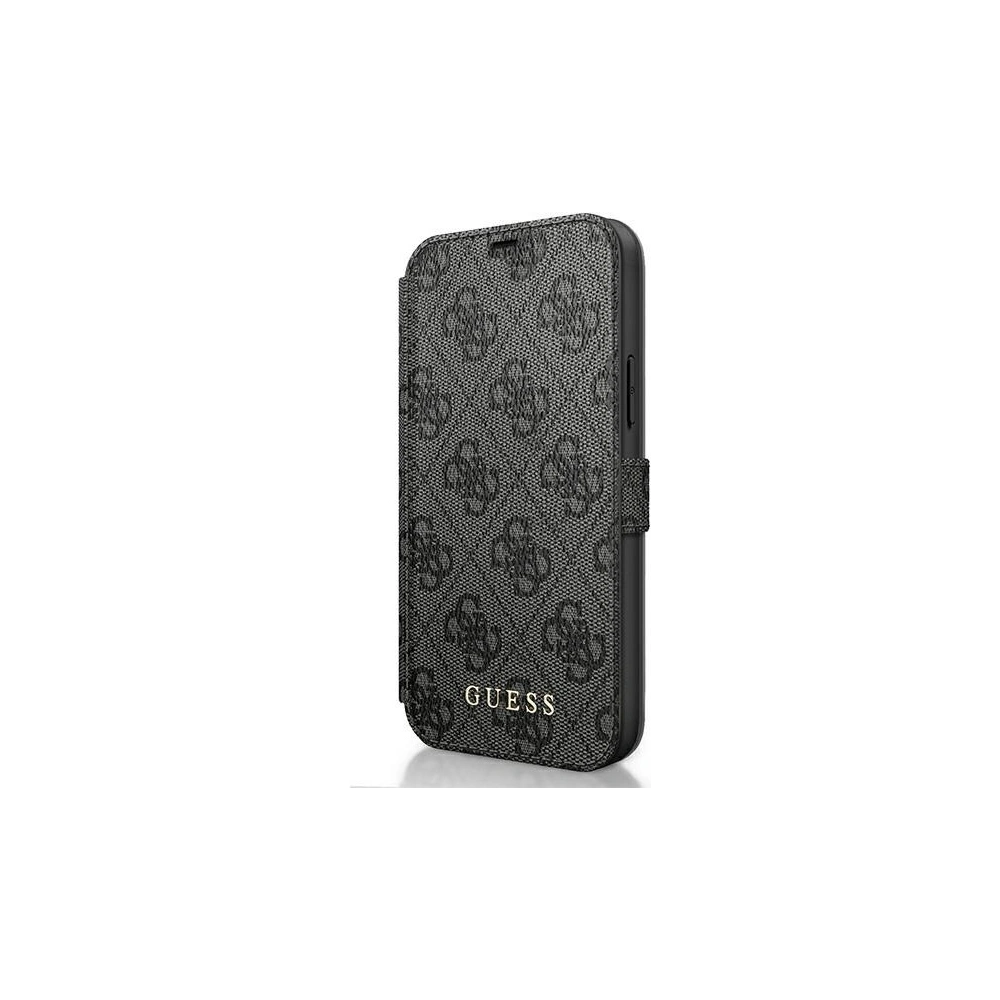 Guess GUFLBKSP12M4GG Apple iPhone 12/12 Pro grey book 4G Charms Collection