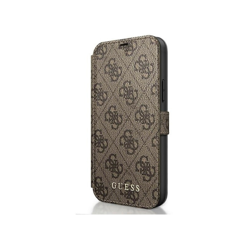 Hurtownia Guess - 3700740489635 - GUE591BR - Etui Guess GUFLBKSP12S4GB Apple iPhone 12 mini brązowy/brown book 4G Charms Collection - B2B homescreen