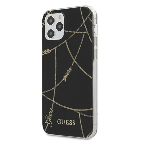 Etui Guess GUHCP12LPCUCHBK Apple iPhone 12 Pro Max czarny/black hardcase Gold Chain Collection