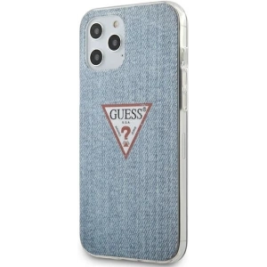 Hurtownia GSM - Etui Guess GUHCP12LPCUJULLB Apple iPhone 12 Pro Max blau/light blue hardcase Jeans Collection - GUE606BLU - {ean13} - Hurt