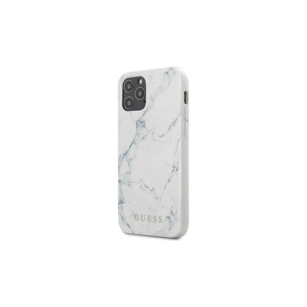 Hurtownia GSM - Etui Guess GUHCP12LPCUMAWH Apple iPhone 12 Pro Max biały/white hardcase Marble - GUE608WHT - {ean13} - Hurt