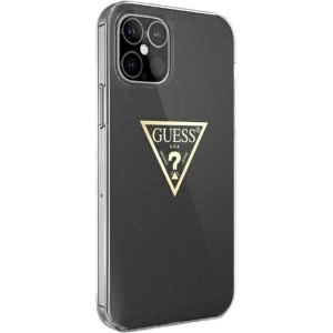 Hurtownia GSM - Etui Guess GUHCP12LPCUMPTBK Apple iPhone 12 Pro Max czarny/black hardcase Metallic Collection - GUE610BLK - {ean13} - Hurt