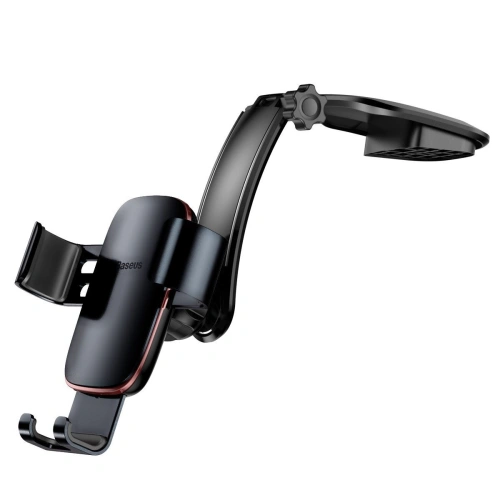 Samochodowy uchwyt grawitacyjny Baseus Metal Age na kokpit (ciemny szary)