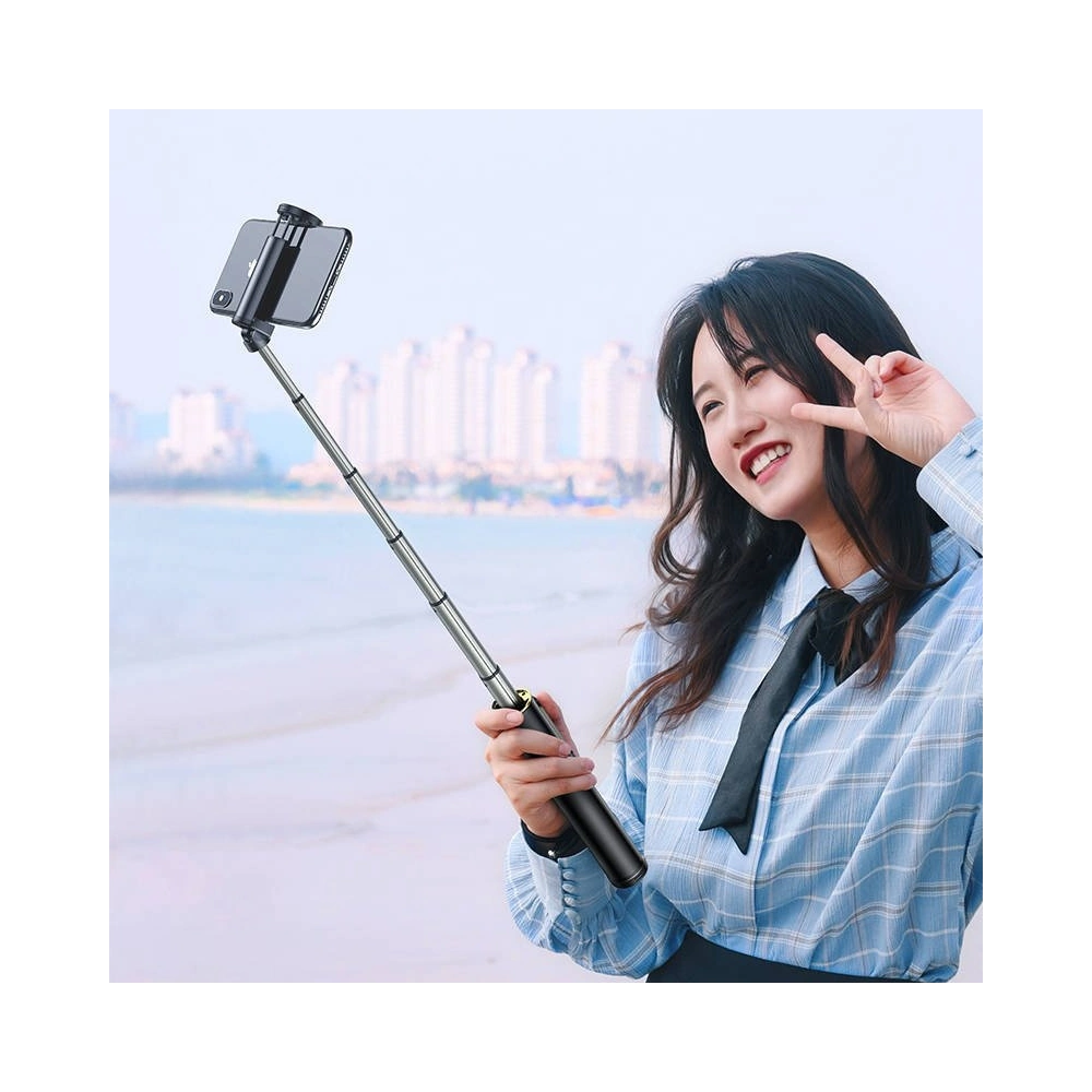 Hurtownia GSM - Baton selfie, trepied Bluetooth Baseus (negru-auriu) - BSU1775BLKGLD - {ean13} - Hurt