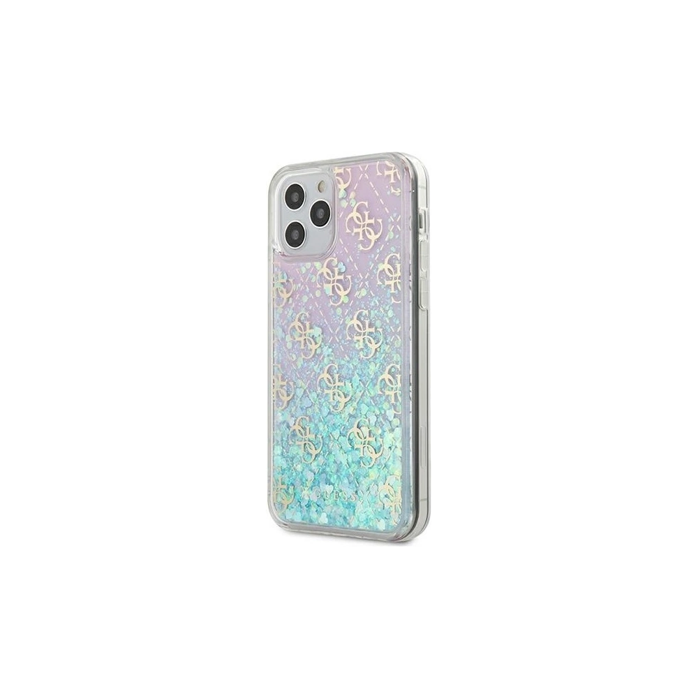 Hurtownia GSM - Etui Guess GUHCP12MLG4GGBLPI Apple iPhone 12/12 Pro roz/roz hardcase Gradient Liquid Glitter 4G - GUE614PNK - {ean13} - Hurt