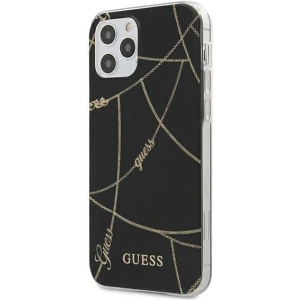 Hurtownia GSM - Etui Guess GUHCP12MPCUCHBK Apple iPhone 12/12 Pro czarny/black hardcase Gold Chain Collection - GUE618BLK - {ean13} - Hurt
