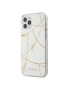 Etui Guess GUHCP12MPCUCHWH Apple iPhone 12/12 Pro alb/white hardcase Gold Chain Collection