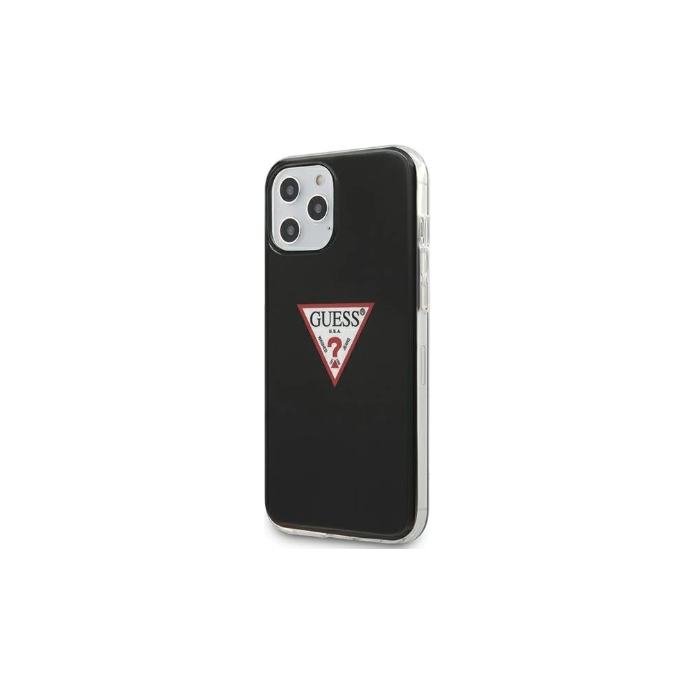 Hurtownia GSM - Etui Guess GUHCP12MPCUCTLBK Apple iPhone 12/12 Pro negru/black hardcase Colecția Triangle - GUE620BLK - {ean13} - Hurt
