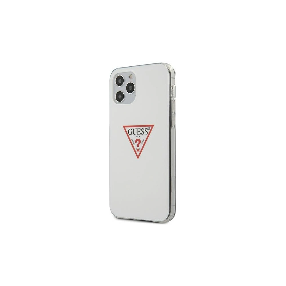 Wholesale Guess GUHCP12MPCUCTLWH Apple iPhone 12/12 Pro white hardcase Triangle Collection - GUE621WHT - {ean13} - Hurt