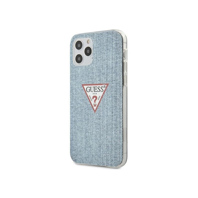 Guess Distributor - 3700740481851 - GUE623BLU - Guess GUHCP12MPCUJULLB Apple iPhone 12/12 Pro light blue hardcase Jeans Collection - B2B homescreen