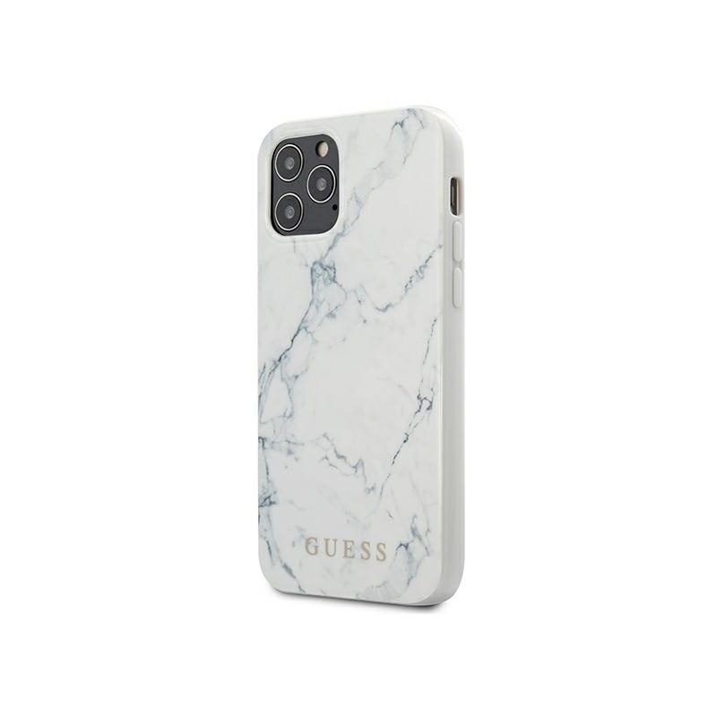 Guess Distributor - 3700740481707 - GUE625WHT - Guess GUHCP12MPCUMAWH Apple iPhone 12/12 Pro white hardcase Marble - B2B homescreen