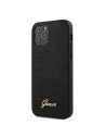Guess GUHCP12MPCUMLLIBK Apple iPhone 12/12 Pro black hardcase Lizard Collection