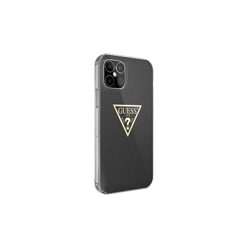 Hurtownia GSM - Etui Guess GUHCP12MPCUMPTBK Apple iPhone 12/12 Pro schwarz/black hardcase Metallic Collection - GUE627BLK - {ean13} - Hurt