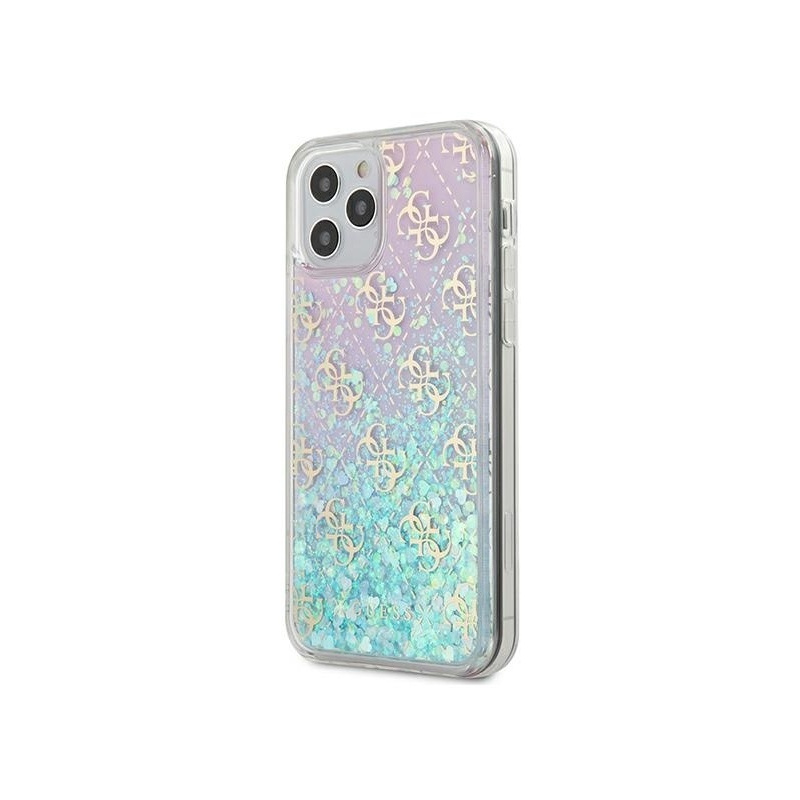Hurtownia Guess - 3700740481127 - GUE634PNK - Etui Guess GUHCP12SLG4GGBLPI Apple iPhone 12 mini różowy/pink hardcase Gradient Liquid Glitter 4G - B2B homescreen
