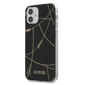 Hurtownia GSM - Etui Guess GUHCP12SPCUCHBK Apple iPhone 12 mini czarny/black hardcase Gold Chain Collection - GUE639BLK - {ean13} - Hurt