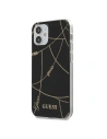 Guess GUHCP12SPCUCHBK Apple iPhone 12 mini black hardcase Gold Chain Collection