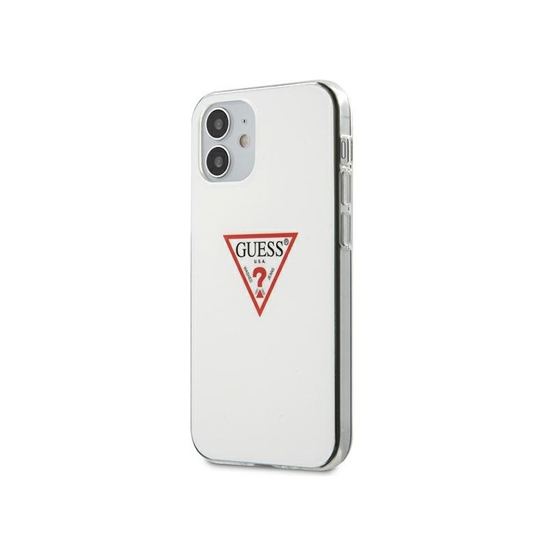 Guess Distributor - 3700740481905 - GUE642WHT - Guess GUHCP12SPCUCTLWH Apple iPhone 12 mini white hardcase Triangle Collection - B2B homescreen