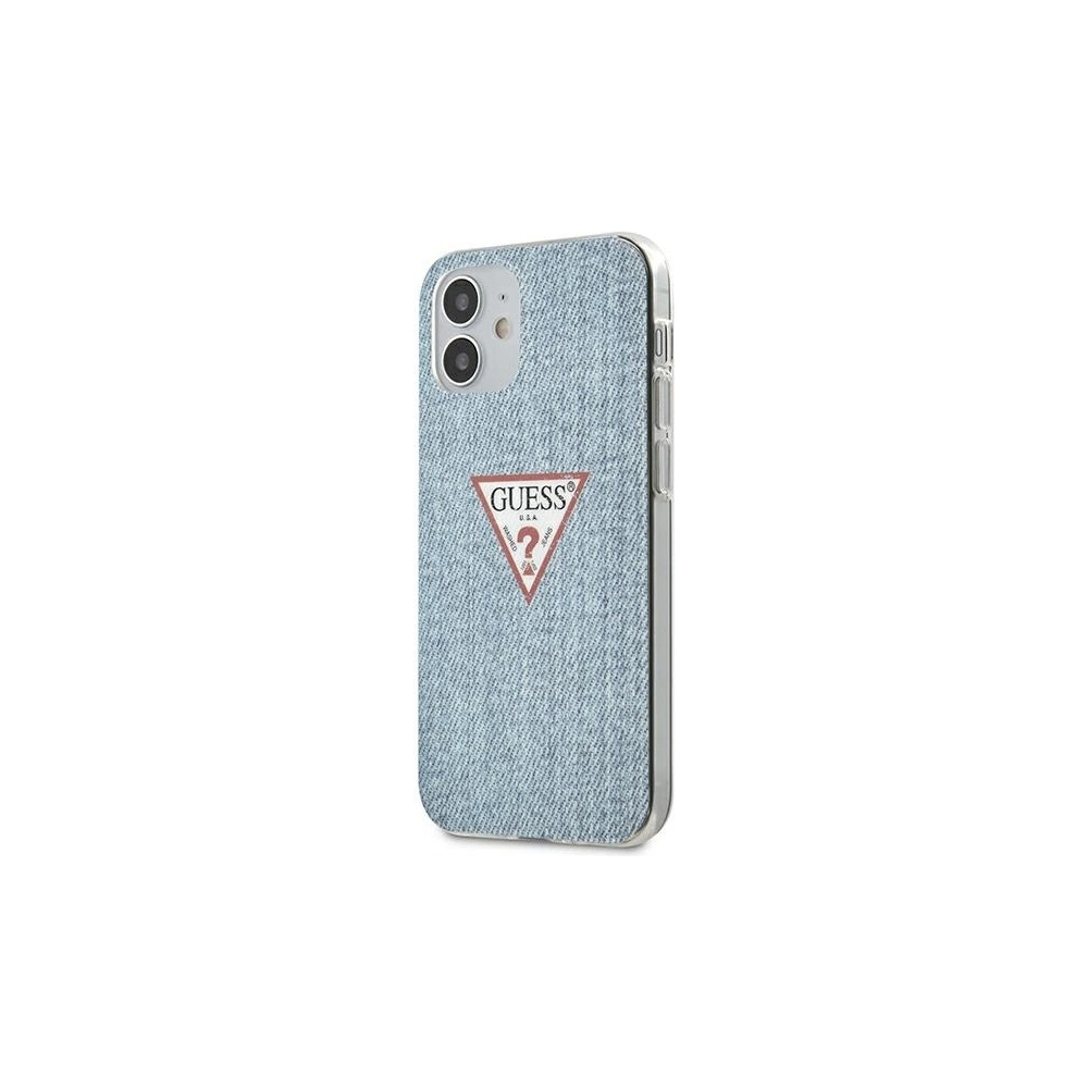 Hurtownia GSM - Etui Guess GUHCP12SPCUJULLB Apple iPhone 12 mini albastru/light blue hardcase Jeans Collection - GUE644BLU - {ean13} - Hurt