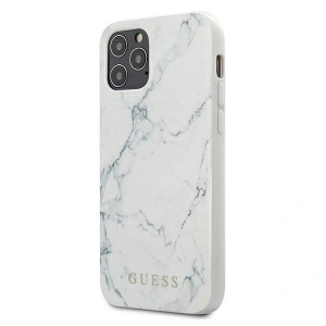 Hurtownia GSM - Etui Guess GUHCP12SPCUMAWH Apple iPhone 12 mini biały/white hardcase Marble - GUE646WHT - {ean13} - Hurt