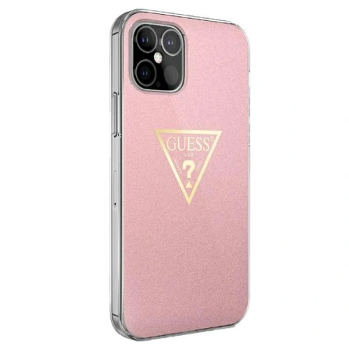 Etui Guess GUHCP12SPCUMPTPI Apple iPhone 12 mini różowy/pink hardcase Metallic Collection