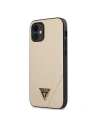 Wholesale Guess GUHCP12SVSATMLLG Apple iPhone 12 mini light gold hardcase Saffiano - GUE651GLD - {ean13} - Hurt