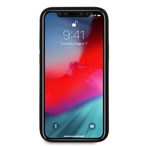 Etui Guess GUHCP12SVSATMLLG Apple iPhone 12 mini złoty/light gold hardcase Saffiano