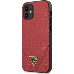 Hurtownia GSM - Etui Guess GUHCP12SVSATMLRE Apple iPhone 12 mini rot/red Hardcase Saffiano - GUE653RED - {ean13} - Hurt