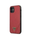 Etui Guess GUHCP12SVSATMLRE Apple iPhone 12 mini czerwony/red hardcase Saffiano