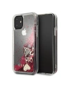 Guess GUOHCN61GLHFLRA Apple iPhone 11 raspberry hardcase Glitter Charms