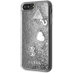 Hurtownia GSM - Etui Guess GUOHCI8LGLHFLSI Apple iPhone 8/7 Plus srebrny/silver hardcase Glitter Charms - GUE657SLV - {ean13} - Hurt