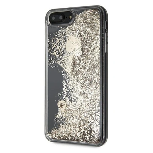 Etui Guess GUOHCI8LGLHFLGO Apple iPhone 8/7 Plus gold/złoty hardcase Glitter Charms