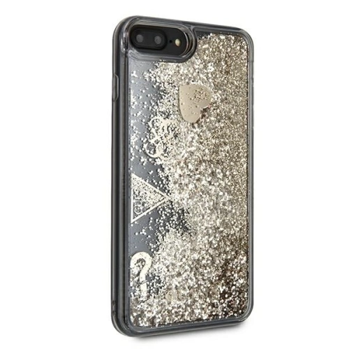 Etui Guess GUOHCI8LGLHFLGO Apple iPhone 8/7 Plus gold/złoty hardcase Glitter Charms